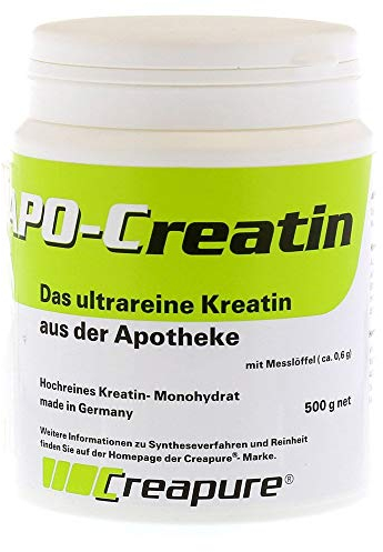 APO Creatin Pulver 500 g hochdosiert reines Kreatin Monohydrat