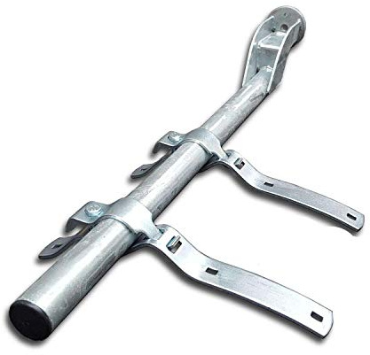 Trupa Kotflügel Tragrohr Halter Ø42 mm / 825 mm +2 x Befestigungskonsole aus verzinktem Stahl für LKW Anhänger