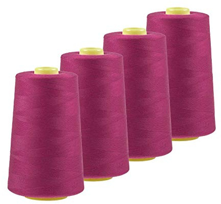 4 x 4572m Qualitäts Overlock-Garn Overlock-Nähgarn Oeko-Tex Farben 541 bis 580