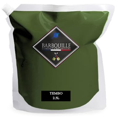 Peinture Acrylique Vert Crocodile - Effet Mat-Poudré - Peinture Mur & Plafond - Lessivable - Séchage En 30 min - COV A+ - Fabriquée En France - 2,5 L - BARBOUILLE