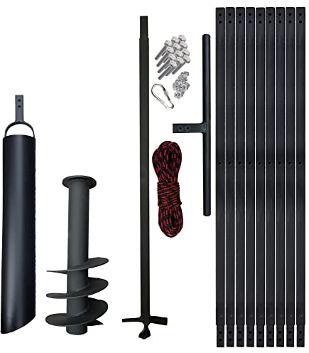 PWSAM Tarière pour fontaine - 10 m - 180 mm - Avec plunscher 110 mm (10)