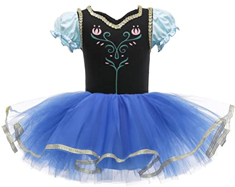 Lito Angels Principessa Tutu Ballerina Costume per Bambina, Vestito dal Balletto Danza Classica, Taglia 5-6 anni