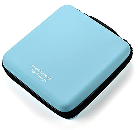 LIOVODE DVD-Hüllen, Eva Plastik CD aufbewahrung für Auto Heim Platzsparend | CD tasche, stabile, von blu-ray disc, rutschfeste CD-einlagen, stoßfestes gehäuse, reißverschlussverschluss, platzsparend
