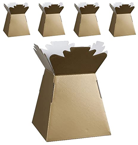 Blumen Blumenstrauß Boxen Florist Verpackung Geschenk Handwerk Box Vase - Halter für Blumen, Blumensträuße, Pflanzen, Süßigkeiten - Dekoration für Hochzeit, Geburtstag, Jubiläum, Blumengesteck - 5