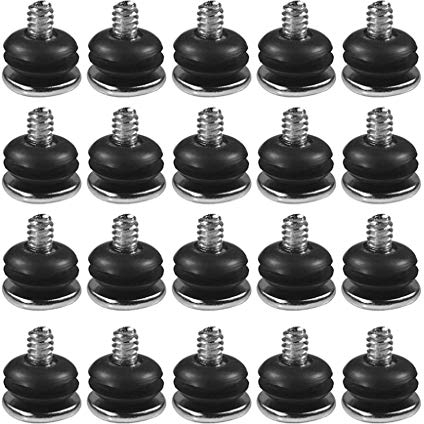 GUMEI Disipador de Calor 20 Piezas Caja de computadora Tornillos a Prueba de Golpes + Absorción de Golpes Choque de Disco Duro de 3,5 Pulgadas