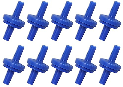 Tissting 10 Stück 4 mm Rückschlagventil aus PP-Kunststoff für Wasser, Kraftstoff, Gas, Flüssigkeit