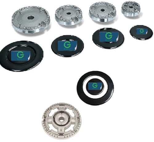 G GRIMALDI GLEM GAS ARISTON INDESIT HOTPOINT FRANKE NARDI LOFRA BRUCIATORI E SPARTIFIAMMA 5 FUOCHI PER PIANO COTTURA ARTICOLO COMPATIBILE