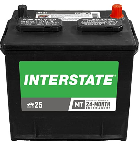 Interstate Batteries Group 25 Car Battery Replacement (MT-25) 12V, 550 CCA, 24 Month Warranty, Replacement Automotive Battery for Cars, Trucks, SUVs and Minivans