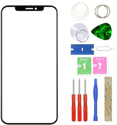 MovTEK Ecran Tactile Vitre Avant +OCA Compatible avec iPhone 12 Mini avec Remplacement Kit (Pas de Tactile et LCD) -5.4