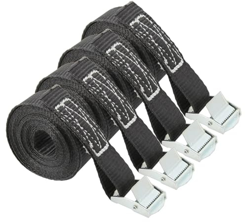 NEMAA Ratschengurte 1100lb Zurrgurte Spanngurt Auto Motorrad Fahrrad mit Metallschnalle Abschleppseil Starke Ratsche for Frachtgepäck Tasche Kajak (Color : 4pcs)