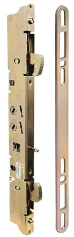 Alloy Steel Dual Point 9-15/16 Mortise Lock with 10-1/8 Faceplate for Sliding Patio Glass Door | Multi Point Locking Mechanism Replacement - Fix and Repair Door Hardware Security