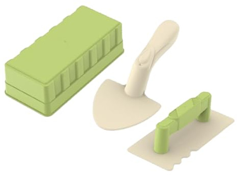 perfk Lustiges Sandburgenbau-Werkzeugset, Burgenbau-Sandstein-Werkzeugset, Strandwerkzeugset für Kinder, Sandspielzeug-Set als Geburtstagsgeschenk für