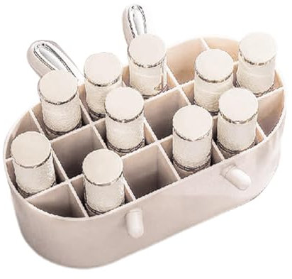 Almacenamiento de lápiz labial, vitrina para pintalabios, soporte para pintalabios, 14 ranuras, organizador de lápiz labial