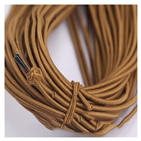 Bandas elásticas para coser, Bobina elástica, Banda elástica redonda de 2 mm, cuerda elástica de colores, cuerda de goma, correa de goma redonda, cuerda elástica con cuentas for coser ropa (color: 12,