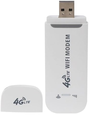 Clé USB 4G - WiFi USB 4G | Modem USB 4G Modem USB 4G LTE périphérique Hotspot Personnel Adaptateur WiFi USB pour Ordinateurs Portables Modem Hotspot Mobile Modem USB Polyvalent Adaptateur WiFi Mobile