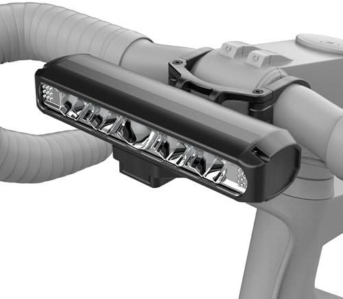 UPPEL Luz Bicicleta Delantera 2600 Lumens 8000mAh Recargable USB C Aluminum Luces Bicicleta Potente 4 Iluminación Modos Luces para Bicicletas de Carretera y Montaña Ciclismo Nocturno (Negro-1)
