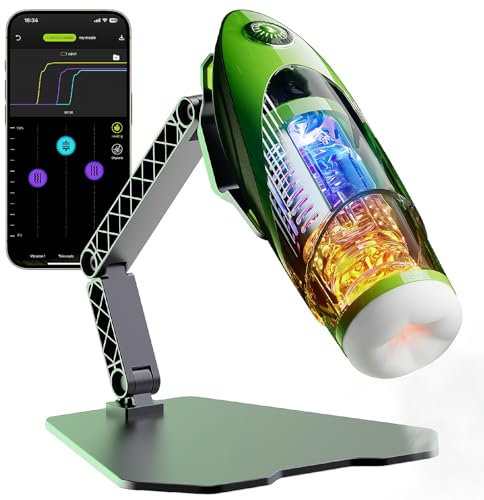 APP Elektrischer Masturbator Mann Handfrei Cup,Sex Spielzeug Für Die Männer,Masturbieren Für Männer Mit 10 Modi Teleskopfunktion Und Vibration （42°Heizung）