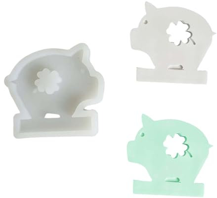 SVOCK Silikonform Glücksschwein und Kleeblatt - Gießform für Ostern und Frühling