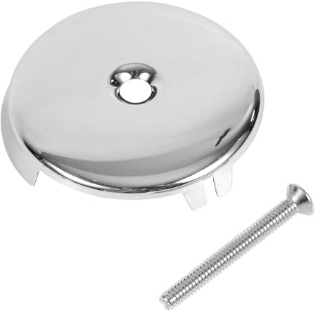 Badewannen Abflussabdeckung, 3-1/8 Einzelloch Edelstahl Abflussabdeckung mit Schraube Badewannen Abflussabdeckung Badewannen Abflussabdeckung Universelle Wannen Abflussabdeckung (Silber)