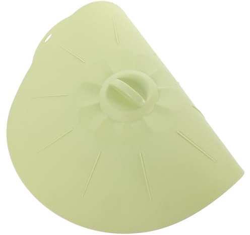 DONFAMDS Extra Large Green Food Grade Silicone Pan Lid with Strong Suction Sealing Microwave Dishwasher Safe Stretchable Bowl Cover for Plates and Pans Hanging Design for Easy Storage