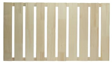 Zaunelemente aus Holz Gartenzaun Beetumrandung Lattenzaun Vorgartenzaun 2er-Set L187 cm x H50 cm natur