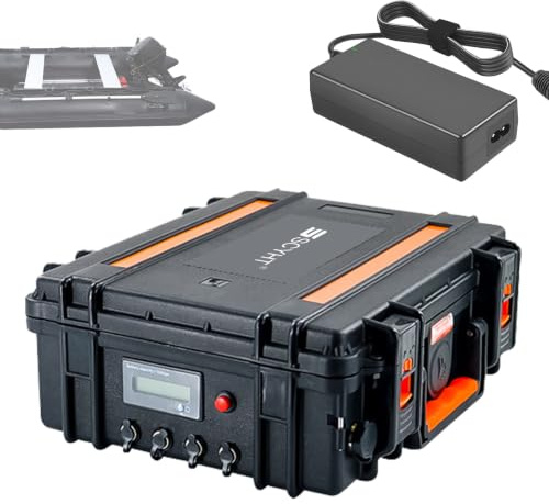SSCYHT Batería de Litio 12 V 150 Ah 200 Ah Batería sonda Pesca | Baterías motores propulsión en exteriores Baterías repuesto para propulsión marina con BMS, asa e indicador