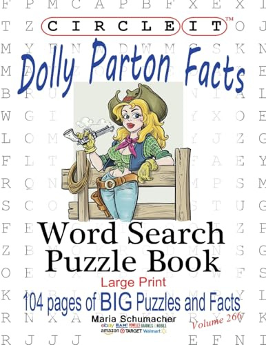 Circle It, Dolly Parton Facts, Word Search, Puzzle Book