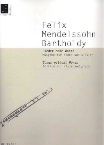 Lieder ohne Worte: Flöte und Klavier. Partitur.