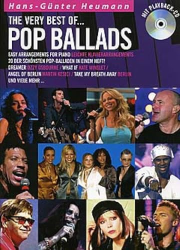 The Very Best Of ... Pop Ballads (Buch & CD): Songbook, CD für Klavier: Easy Arrangements for Piano / Leichte Klavierarrangements. 20 der schönsten Pop-Balladen in einem Heft