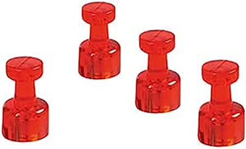 magnetoplan 1666118 Magnet-Memohalter, Durchmesser: 18 mm, rot