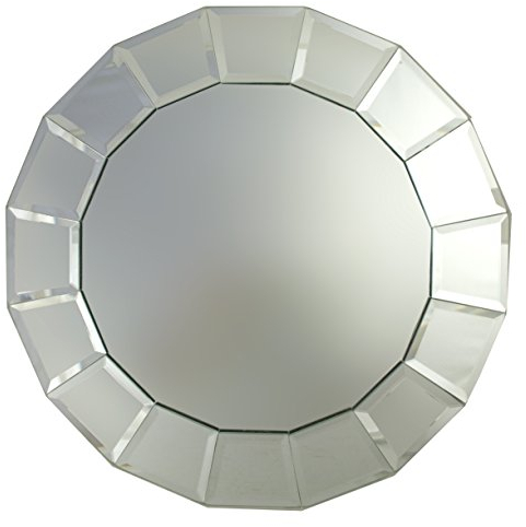 ChargeIt by Jay Beveled Block - Piastra di ricarica in vetro a specchio, colore: Argento