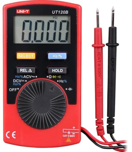 UNI-T UT120B Series UT120 Digital Pocket Multimeter, 600 V AC/DC, 100 kHz