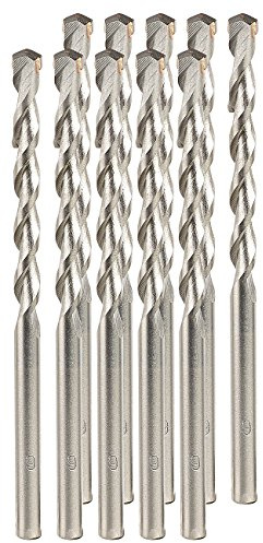 AGT Steinbohrer-Sets: Beton-Bohrer-Set für Schlag- und Drehbohrer, 6 mm, 10 Stück (Spiralbohrer, Betonohrersatz, Akku)