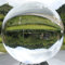 WINOMO Kristallkugel Glaskugel Klar für Feng Shui Fotografie Meditation Hochzeit Haus Büro Dekoration 3cm (Transparent Weiß)