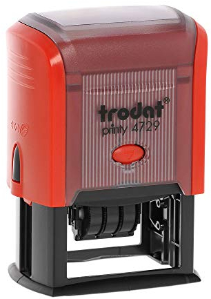 Datumstempel Trodat Printy 4729 custom (50x30 mm - 4 Zeilen) mit individueller Textplatte