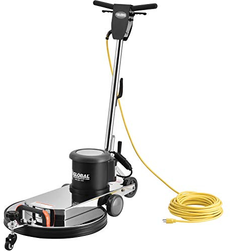 Global Industrial Corded High Speed Floor Burnisher, 20 Cleaning Width, 120 Volts, 1.5 Horsepower, 1500 RPM, Includes 50'L Safety Power Cord, ETL & cETL Listed