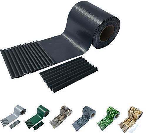 Sichtschutzstreifen Zaun 35 m x 19 cm inkl.20 Clips, Sichtschutz Zaunfolie PVC Sichtschutzstreifen Doppelstabmatten für Gartenzaun, Balkon/Diverse Farben