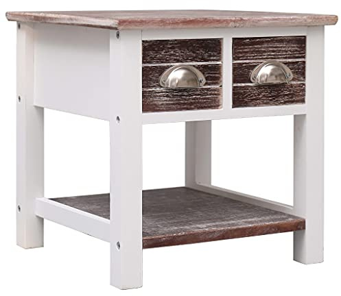 vidaXL Beistelltisch Braun 40x40x40 cm Paulownia Holz