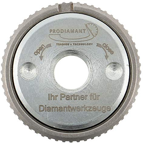 PRODIAMANT Écrou de serrage rapide M14 compatible avec meuleuse d'angle.
