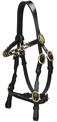 H&B HB Luxuriöse Vorführtrense Schwarz - Minishetty - Schwarz