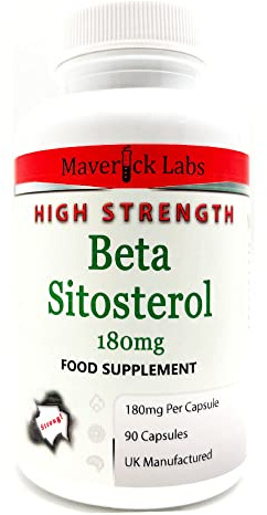 High Strength Plant Sterols 400mg - Cholesterol Support with 180mg Beta Sitosterol Per Capsule - 95% Phytosterols - Pure & Natural - 90 Caps - UK Made: Supports Normal Cholesterol