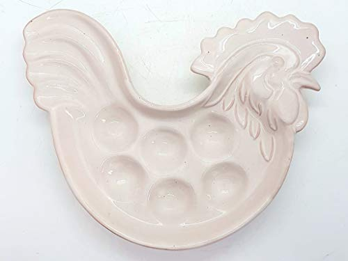 Piatto Gallina Portauova Pasquale Ceramica Realizzato e decorato a mano Le Ceramiche del Castello Nina Palomba Made in Italy Dimensioni 22,5 x 16 centimetri