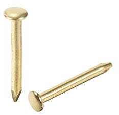 200 stücke kleine winzige Nägel 1.2x10mm for DIY. Dekorative Bilder Holzkästen Haushaltszubehör Goldton DUO ER