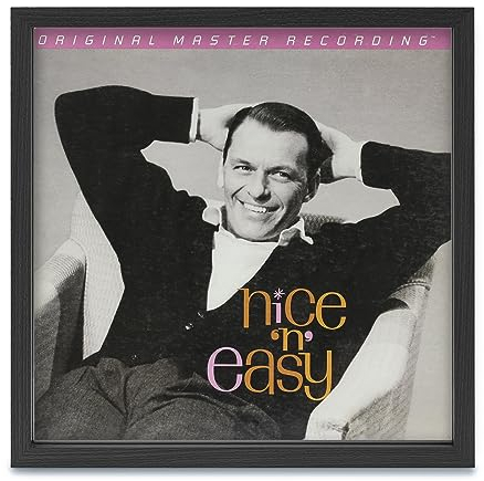 Dynavox Schallplattencover-Wechselrahmen, Rahmen zur Wand-Dekoration, zur Präsentation von Vinyl-Covern, MDF Schwarz