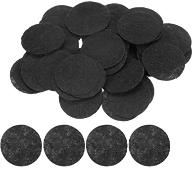 sourcing map 100 Stück Runde Bastelfilz 30mm, Filzkreise Handwerk Filz Pads Vliesstoff Filzkissen für Nähen, DIY Projekt, Bastelarbeiten, Handwerk, Decoration (Schwarz)