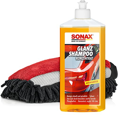 Sonax: shampoo per auto lucido, shampoo concentrato, 3 in 1 con insetti, set di pulizia per auto per esterni