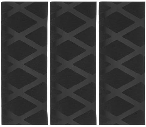 M METERXITY 3 Pack Table Tennis Racket Grip Tape - Paddle Grip, Soft Rubber, Apply to Ping Pong Gripping Handle (100 x 48mm, Black)
