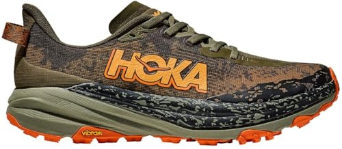 Hoka One One 1147791-AQL Speedgoat 6 Antique Olive/Squash Men's Scarpe Taglia US 10