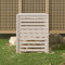 Rantry Compostador blanco de madera maciza de pino de 82,5 x 82,5 x 99,5 cm