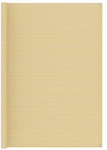 CIADAZ Zeltteppich Beige 250x200 cm HDPE, Vorzeltteppich, Camping Plane, Teppich Für Camping Vorzelt, Bodenplane Zeltunterlage, Camping Teppich Outdoor - 310759